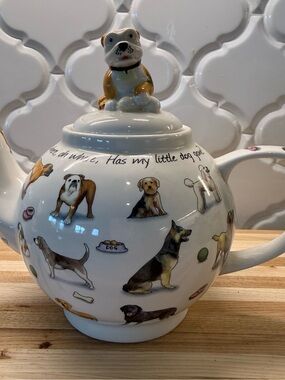 Vintage Paul Cardew "Man's Best Friend" Dog Teapot with Bulldog Lid